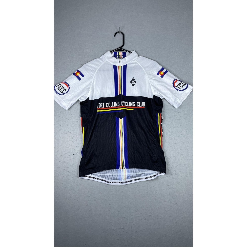 Fort Collins‎ Cycling Club Shirt Mens Large Cycling Jersey Colorado Flag Panache